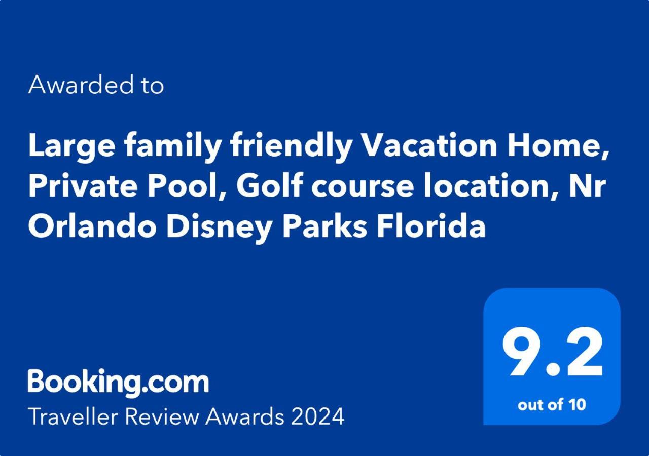 Large Family Friendly Vacation Home, Private Pool, Golf Course Location, Nr Orlando Disney Parks Florida Davenport Exterior photo